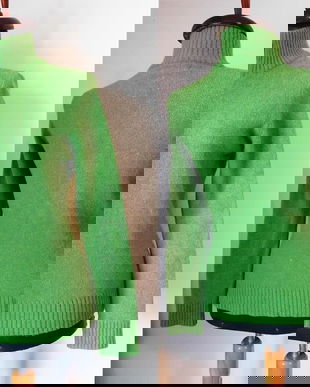 CARDIGAN VERDE BLANA IEPURE