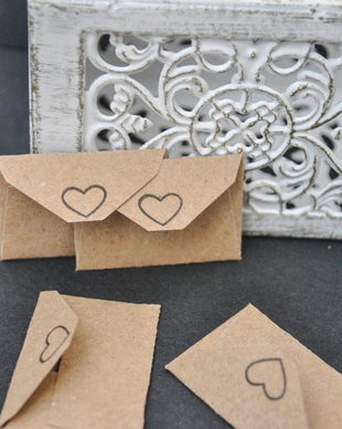 50 mini plicuri din hartie