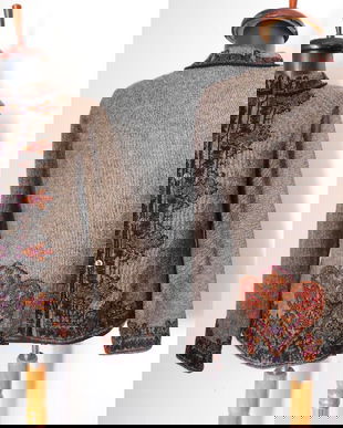 CARDIGAN ALPAKA TRICOTAT MANUAL IN BOLIVIA