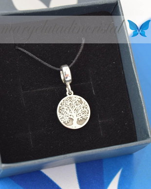 Banut / Charm Pentru Pandora Copacul Vietii / Three of Life / Argint 925 1.2 Cm