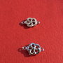 Floricica din argint .925 cu zirconii - link aprox 2.5x9.5x14 mm (cu anourile)