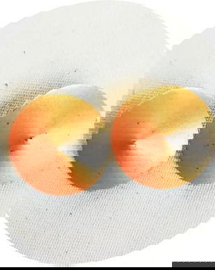 cercei clipsuri  portocalii