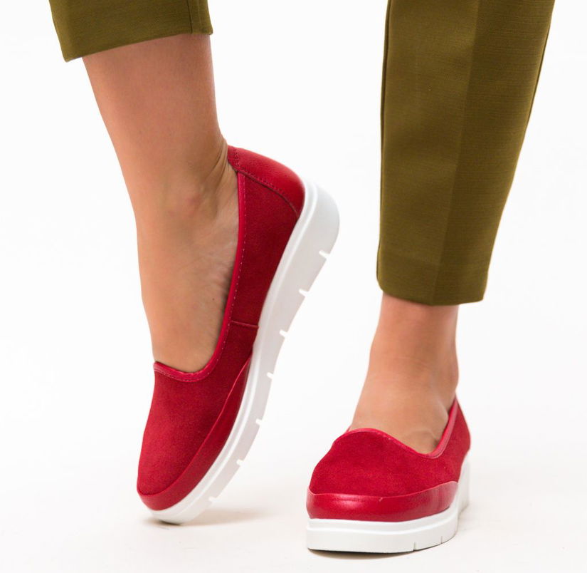 Pantofi Casual Dole Rosii 2