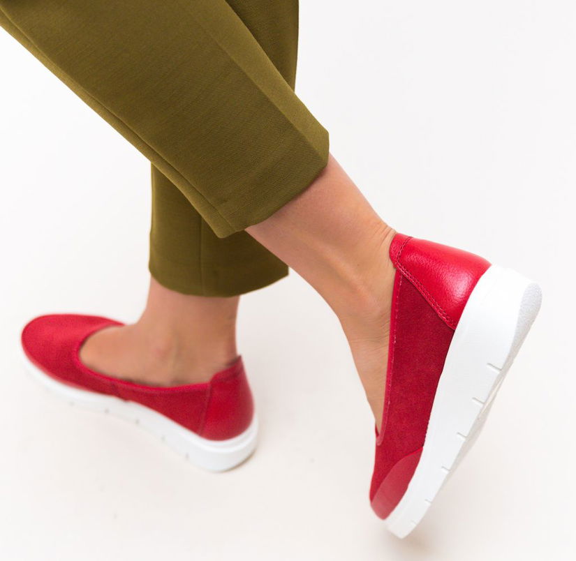Pantofi Casual Dole Rosii 2