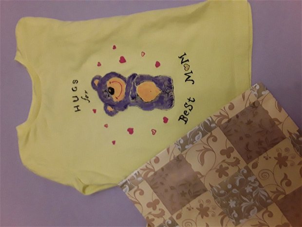 Bluza copii pictată manual si personalizata best mom
