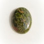 Cabochon unakit aprox 40x30x8.5 mm