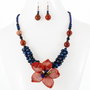 Set floral/colier si cercei