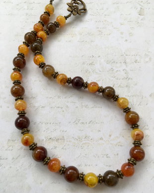 Colier agate dragon