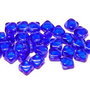 Margele Silky, 6x6 mm, Sapphire - 30050