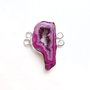 Link free form cu agat druzy