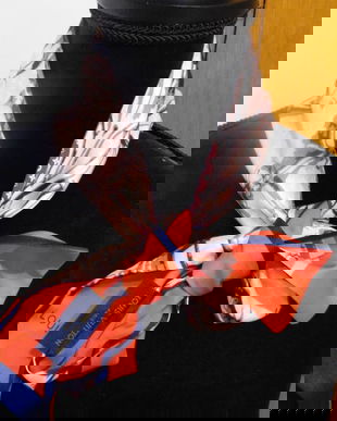 ESARFA LV  MATASE  NATURALA PENTRU   BLUZA , CAMASA .