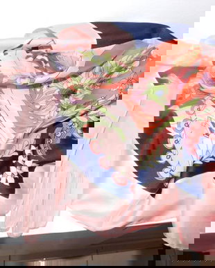 MASSIMO DUTTI   ESARFA NOUA MATASE  NATURALA  CU MANUSI NOI PIELE   NATURALA ASORTATE