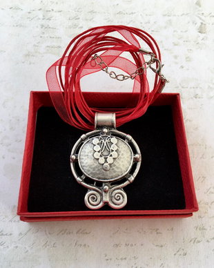 Colier MARTISOR zamac argintat