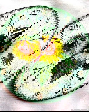 ceas de perete floarea soarelui 35182