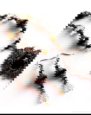 set cu piatra lunii si cristale 35174