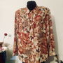 Bluza print floral tonuri aramii