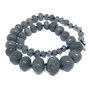 Sirag jad fatetat rondele, albastru-gri (8x5mm-20x15mm), 47cm  GSLAK 694