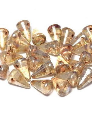 Margele Spikes, 5x8 mm, Crystal Picasso - 00030-43400