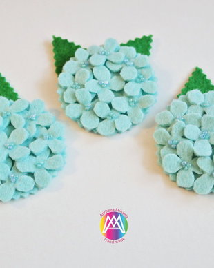 Martisor Brosa Flori Fetru Bleu