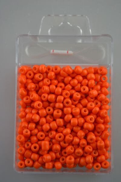 Margele portocalii 6/0- 4 mm(30gr- aprox. 300 buc)-369707