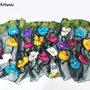 Sal din matase si floricele impaslite 3D