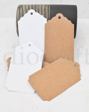 25 buc taguri  din carton