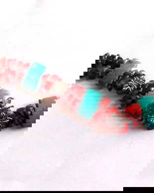 bratara coral si turcoaz 35036