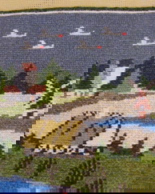 Goblen peisaj rustic