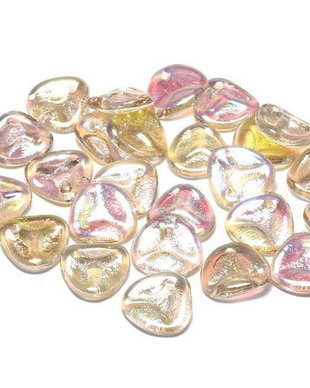Petale din sticla, 8x7 mm, Crystal Lemon Rainbow - 00030-98534