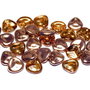 Petale din sticla, 8x7 mm, Topaz Capri Gold - 10030-27101