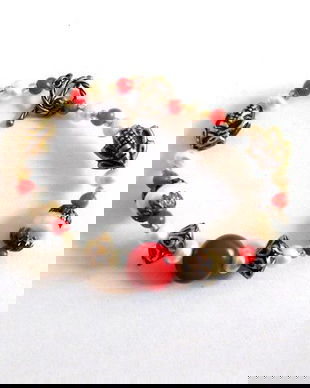 bratara perle naturale si coral 34951