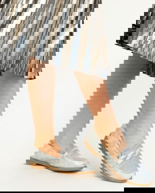 Mocasini Vivian Argintii