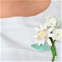 Floare de colt si hortensii albe- brosa "buchet"