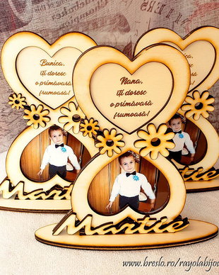 Cadou personalizat 8 Martie - mesaj si poze