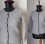 BENETTON CARDIGAN GROS LANA PURA GRI