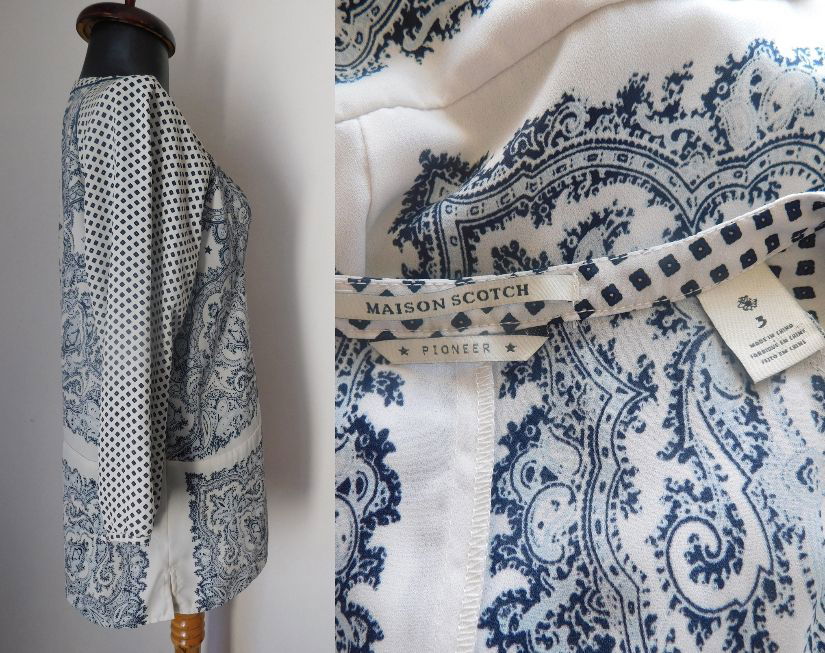 MAISON SCOTCH BLUZA TRIPLUVOAL ARABESCURI