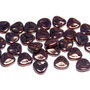Petale din sticla, 8x7 mm, Jet Lila Vega Luster - 23980-15726
