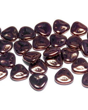 Petale din sticla, 8x7 mm, Jet Lila Vega Luster - 23980-15726