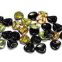 Petale din sticla, 8x7 mm, Jet Marea - 23980-28001