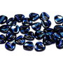 Petale din sticla, 8x7 mm, Jet AB Stripes - 23980-2870V