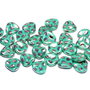 Petale din sticla, 8x7 mm, Capri Gold Dots - 53120-2710X