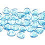 Petale din sticla, 8x7 mm, Aqua - 60010
