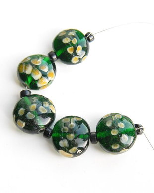 Margele sticla lampwork 5 buc. (STS)