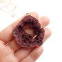 Pandantiv quartz druzy - cu  margini electroplacate aur