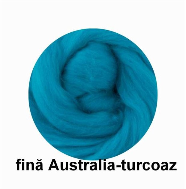 lana fina Australia-turcoaz