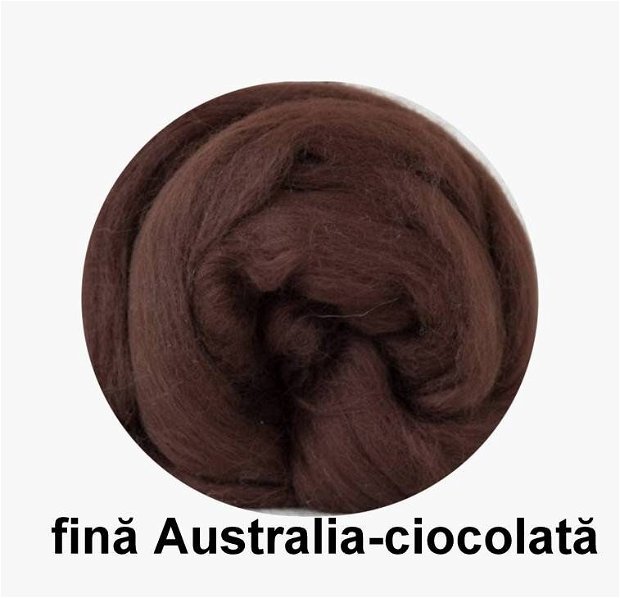 lana fina Australia-ciocolata