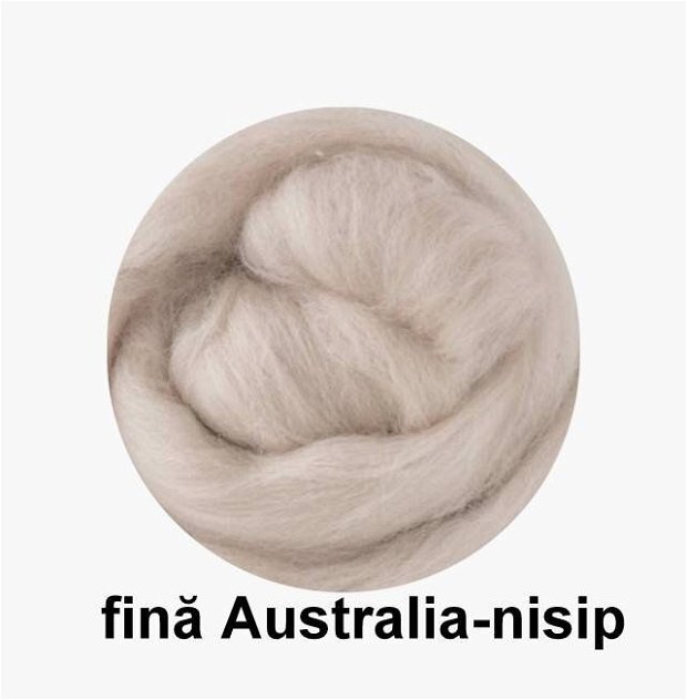 lana fina Australia-nisip