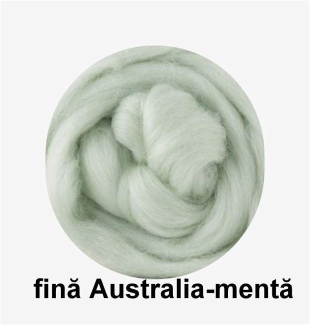 lana fina Australia-menta