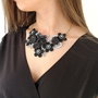 Set bijurterii cu flori textile