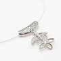 CADOU Martisor -Colier cu pandantiv metalic floral